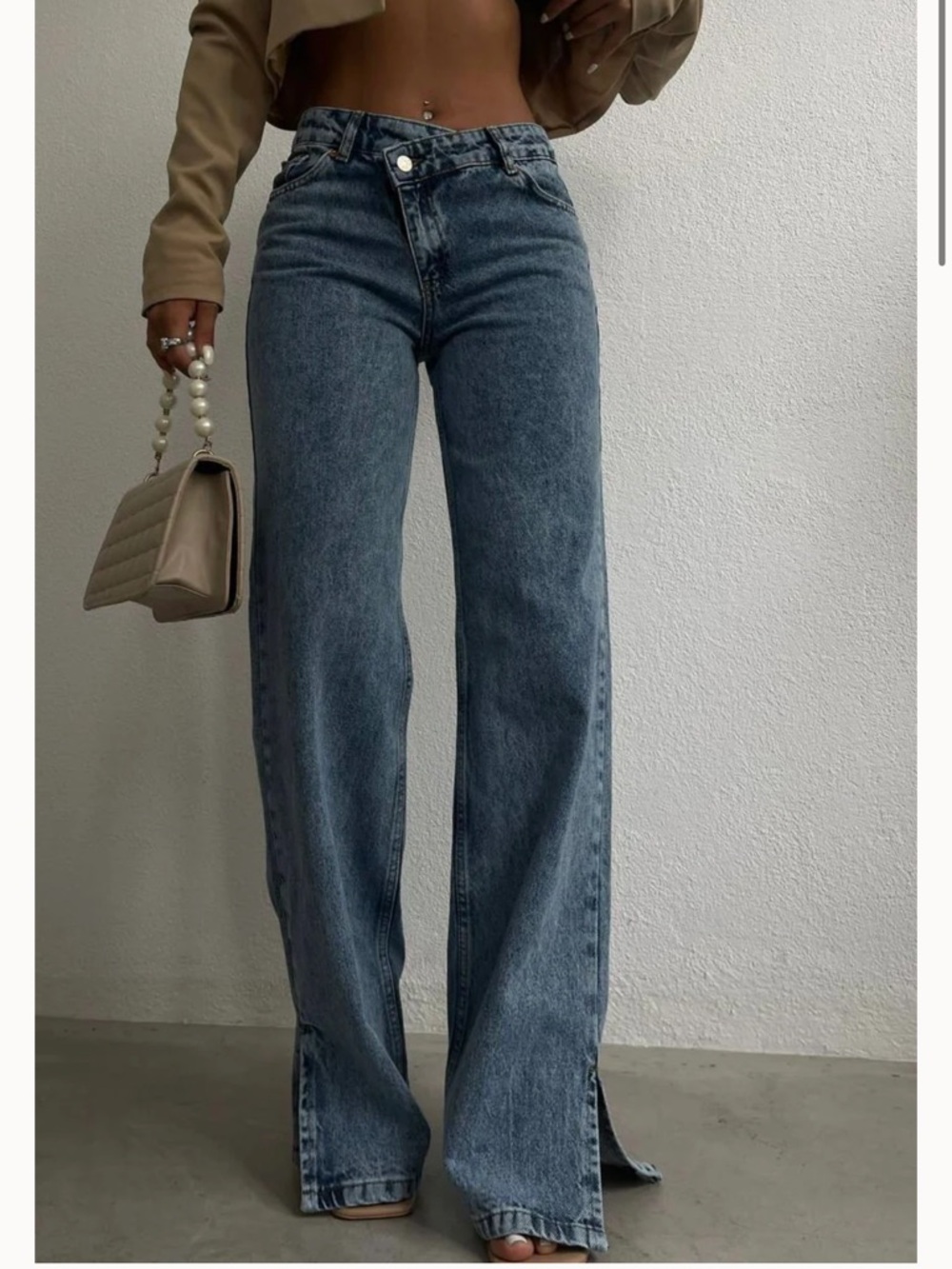 Cross botton viral PIRAL jeans - Picture 2 of 2